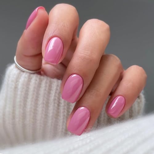 JMEOWIO Nagelfolie Rosa Gel Nagelfolien Selbstklebend Nail Sticker Uv Härtend Dekoration Nageldesign Zubehör von jmeowio