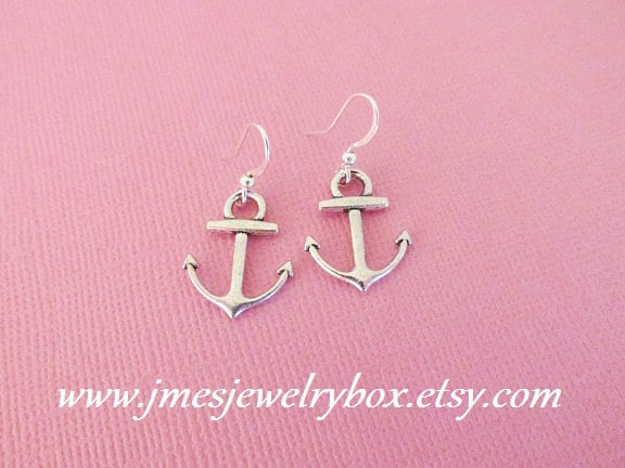 Kleine Anker Ohrringe, Silber Schmuck, Ohrringe Silber Kleine Anker Ohrringe, Silber Schmuck, Ohrringe Silber von jmesjewelrybox