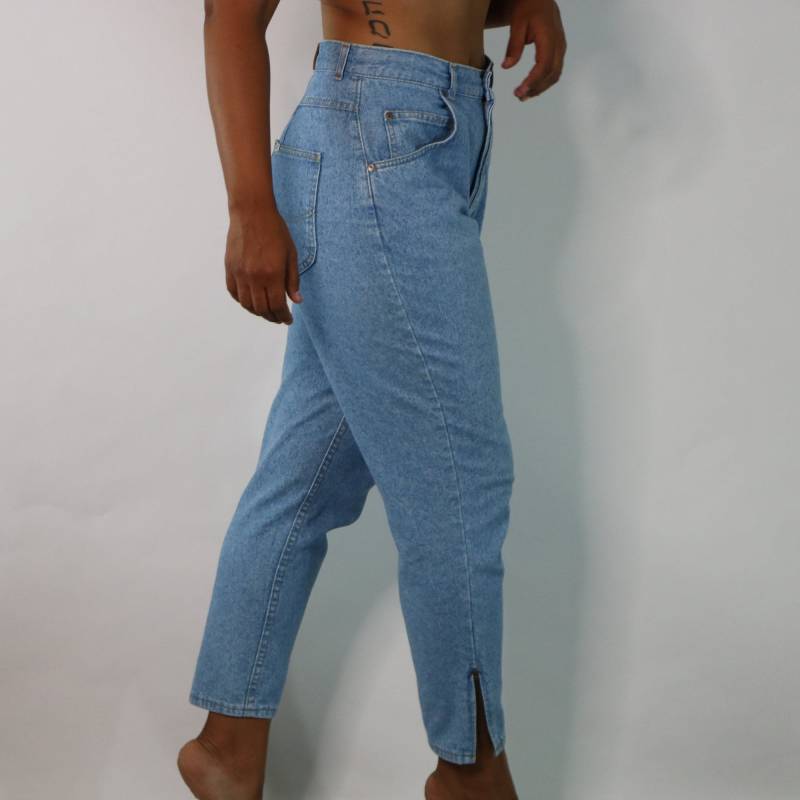 80Er Jahre Lee High Waist Mom Jeans Light Wash Zipper Ankle von jmichaelvintage