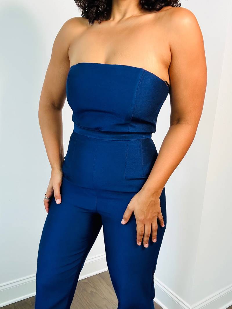 90Er Jahre Korsett - Set Vintage Blaues Top, Gr. 10 von jmichaelvintage