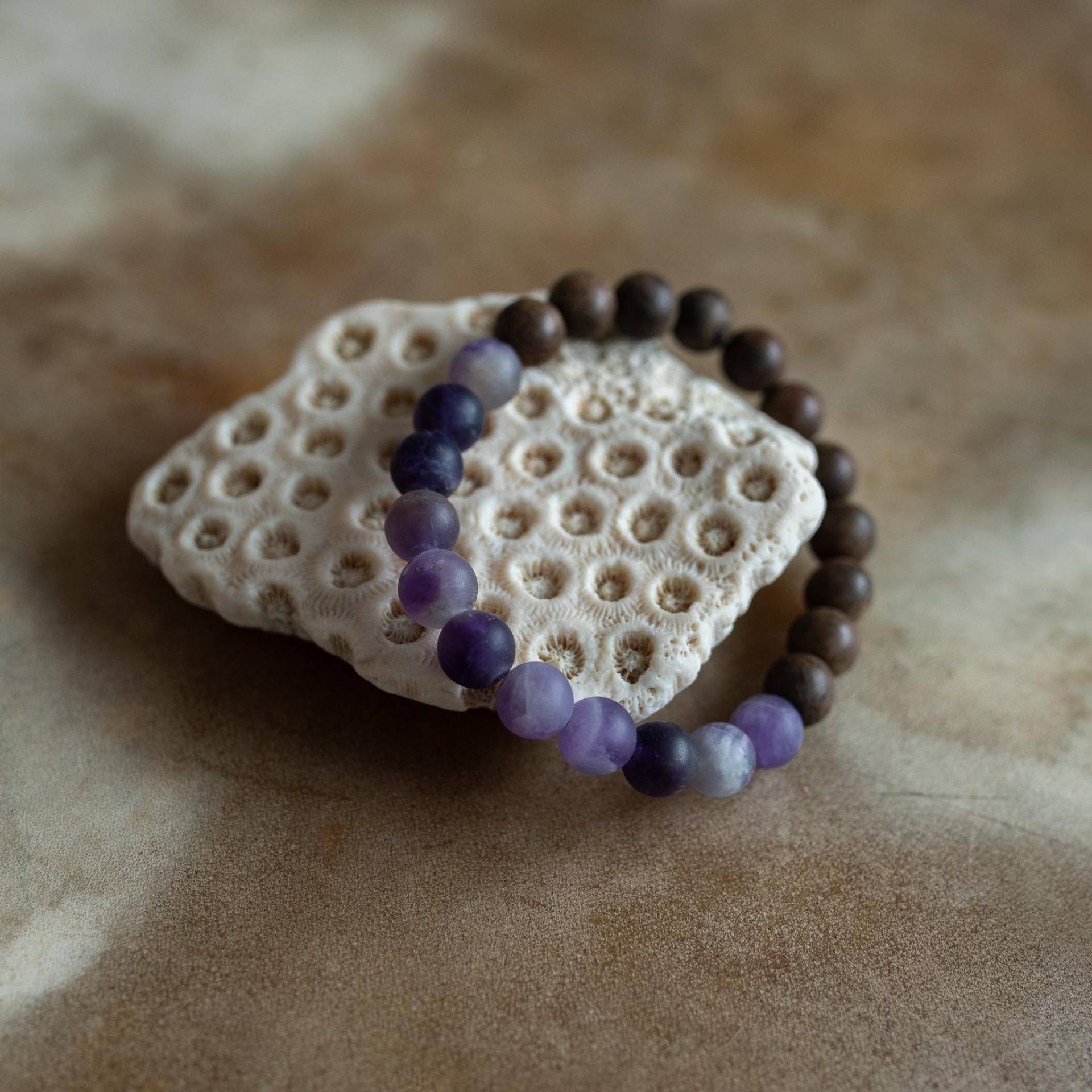 Amethyst Perlen Armband | Meditation Stacking 8 Mm Edelstein Amethyst Perlen Armband | Meditation Stacking 8 Mm Edelstein von jmostudiogoods