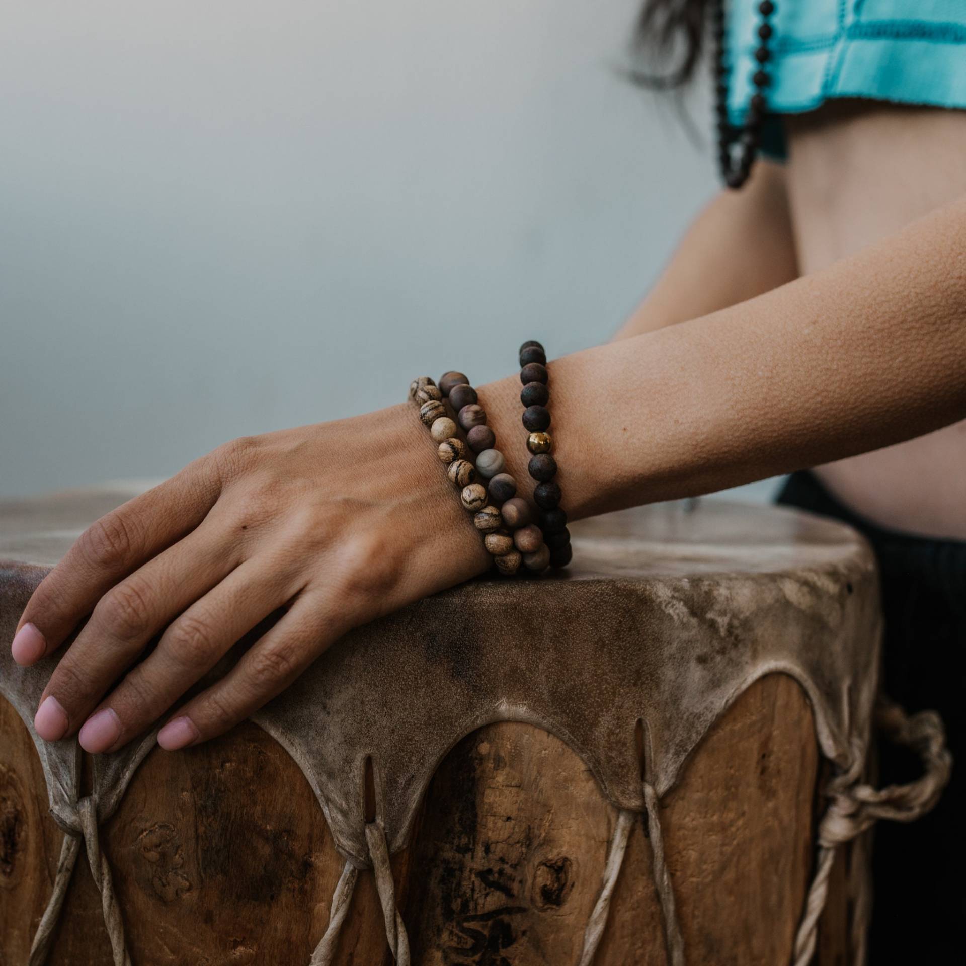 Edelstein Meditation Armbänder | Yoga-Armbänder 8 Mm Perlen Zum Stapeln Edelstein Meditation Armbänder | Yoga-Armbänder 8 Mm Perlen Zum Stapeln von jmostudiogoods