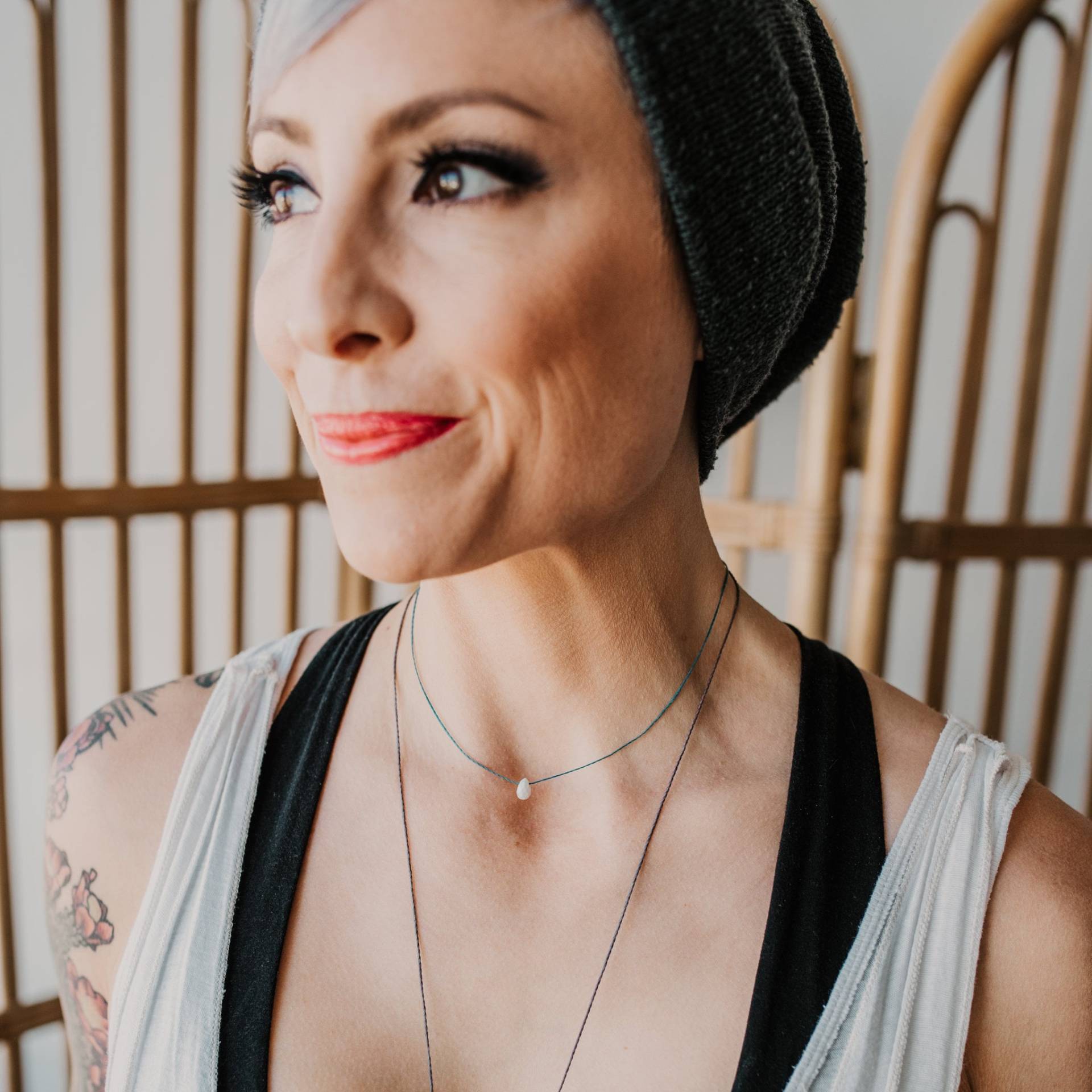 Weiße Opal Briolett Halskette | Edelstein Verstellbare Boho Strand Weiße Opal Briolett Halskette | Edelstein Verstellbare Boho Strand von jmostudiogoods