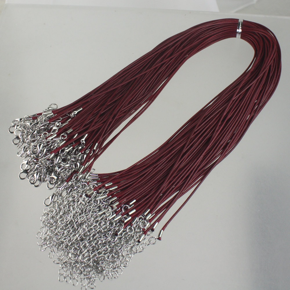 Weinrote Baumwoll-Halsketten-Schnur 1, 5 Mm Einstellbares Schmuckzubehör Weinrote Baumwoll-Halsketten-Schnur 1, 5 Mm Einstellbares Schmuckzubehör von joabeads