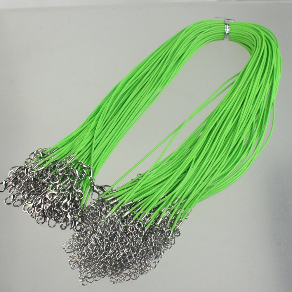 100 Hellgrüne Halskette Schnüre 1, 5 Mm Verstellbar Baumwollkordel 100 Hellgrüne Halskette Schnüre 1, 5 Mm Verstellbar Baumwollkordel von joabeads