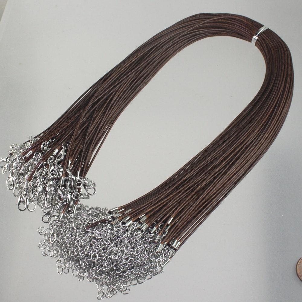 Kaffee Braun Halskette Kordel 1, 5 Mm Einstellbar Baumwollkordel Kaffee Braun Halskette Kordel 1, 5 Mm Einstellbar Baumwollkordel von joabeads