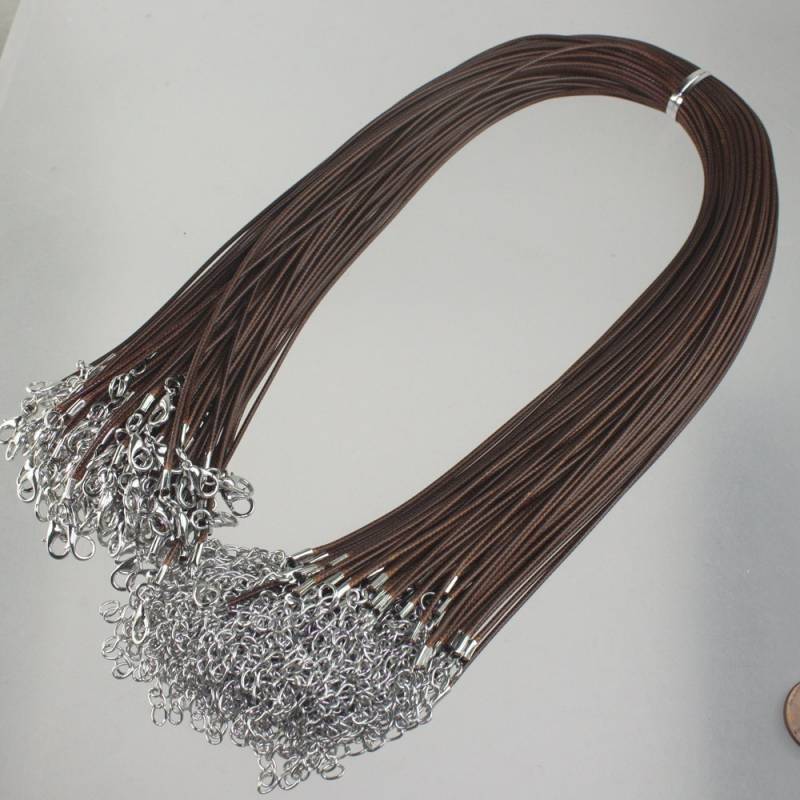 Kaffee Braun Halskette Kordel 1, 5 Mm Einstellbar Baumwollkordel Kaffee Braun Halskette Kordel 1, 5 Mm Einstellbar Baumwollkordel von joabeads