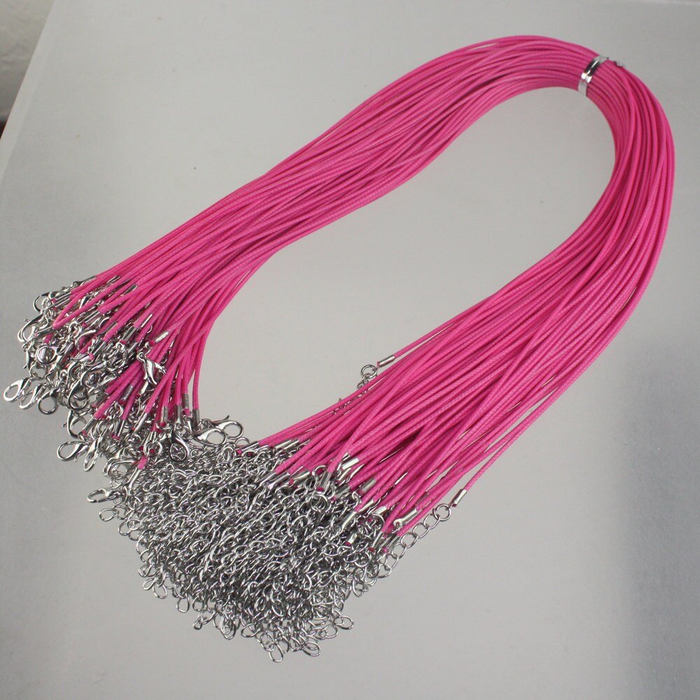 Rosa Baumwollkordel Verstellbare 1, 5 Mm Baumwollkordel, Rhodium Verschluss Rosa Baumwollkordel Verstellbare 1, 5 Mm Baumwollkordel, Rhodium Verschluss von joabeads