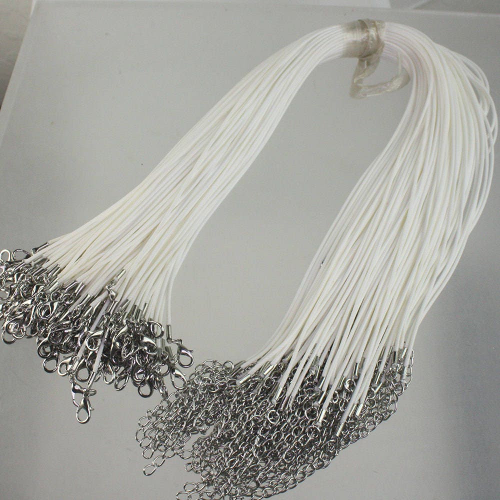 50 Weiße Kordeln Verstellbare 1, 5 Mm Baumwollkordel Mit Karabinerverschluss 50 Weiße Kordeln Verstellbare 1, 5 Mm Baumwollkordel Mit Karabinerverschluss von joabeads