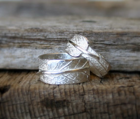 Sie Und Ich ... Seine Ihre Salbeiblattbänder Aus Recyceltem Sterlingsilber Hochzeit, Ehe, Versprechen, Verlobung, Engagement Sie Und Ich ... Seine Ihre Salbeiblattbänder Aus Recyceltem Sterlingsilber Hochzeit, Ehe, Versprechen, Verlobung, Engagement von joannerowan