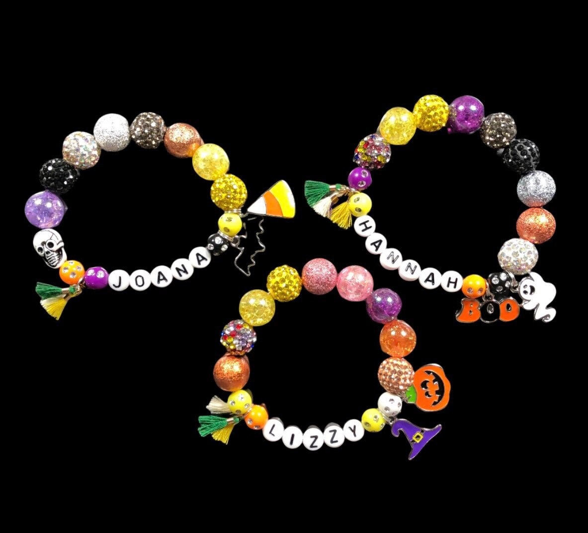 Kinder Halloween Armband, Charm Keine Süßigkeiten Geschenk, Kinder, Mädchen Armband Stretch von jochec