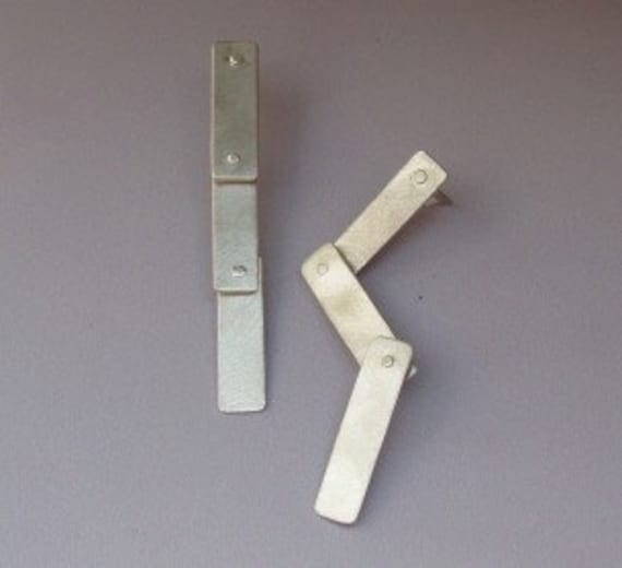 sterling Silber Genietet Ohrringe sterling Silber Genietet Ohrringe von jodyfink