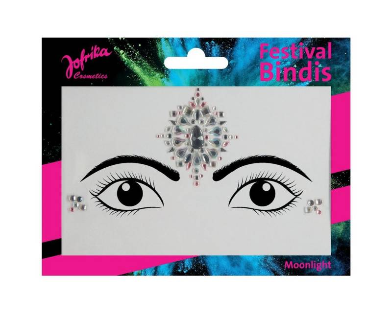 jofrika Schmink-Set Festival Bindi: Moonlight selbstklebende Schmuckstein, dekorativer Sti von jofrika