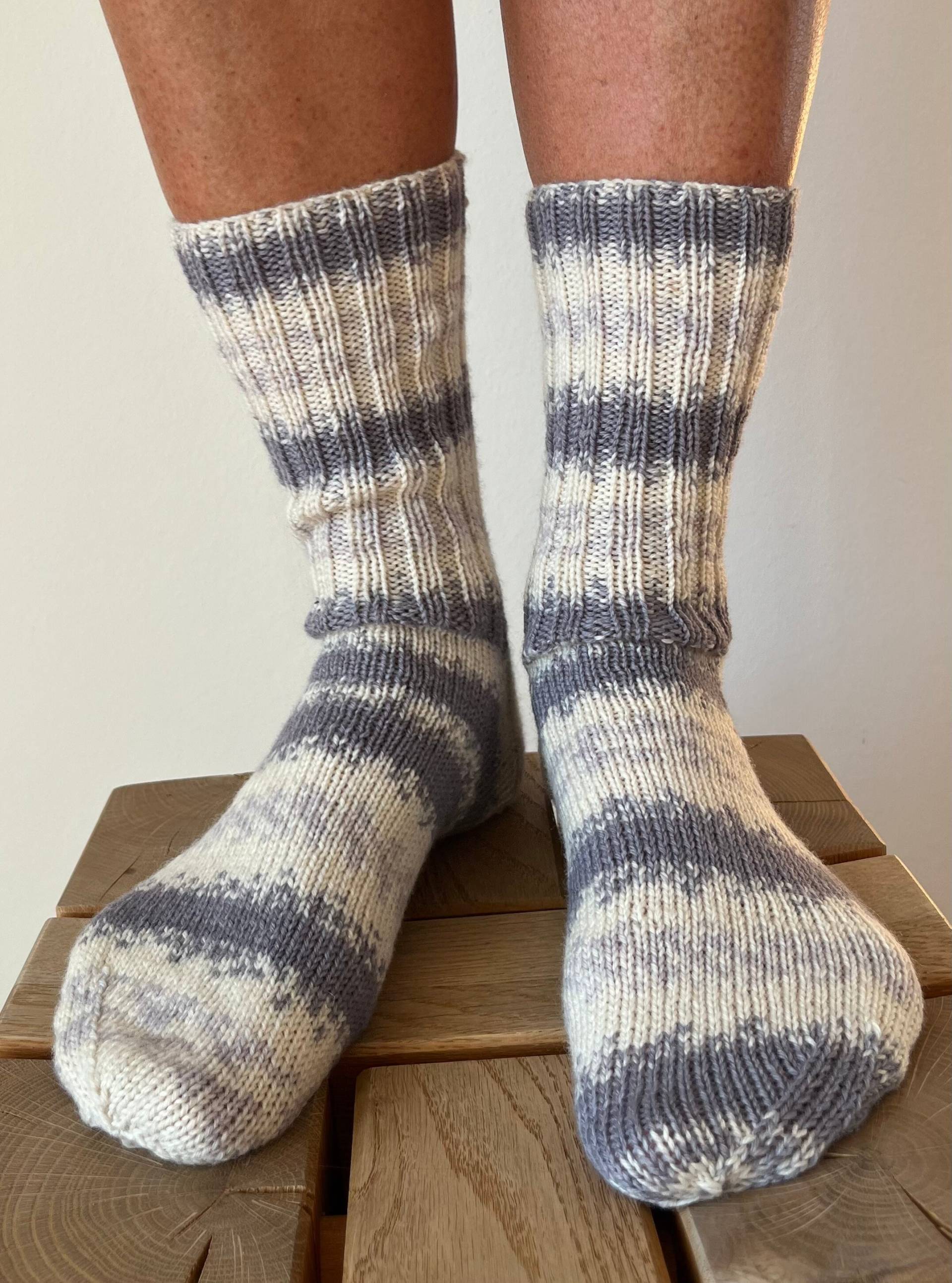 Sylt Handgestrickte Socken, Strümpfe, Weich Und Warm Aus Atelier Zitron High Twist Gr. 38-40, Strümpfe von johannesmarie