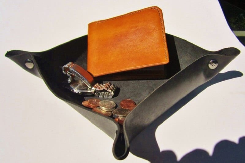 Leder Wechselschale - Catch-All Für Münzen Und Schmuck Ringschale von johnbrandonUSA