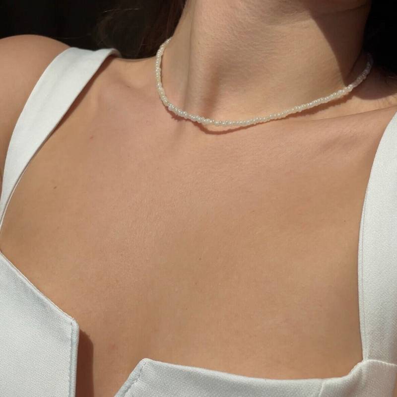 Handgefertigte Glasperlenkette - Einzigartiger Schmuck Für Den Alltag Und Besondere Anlässe von joiedevivreSH