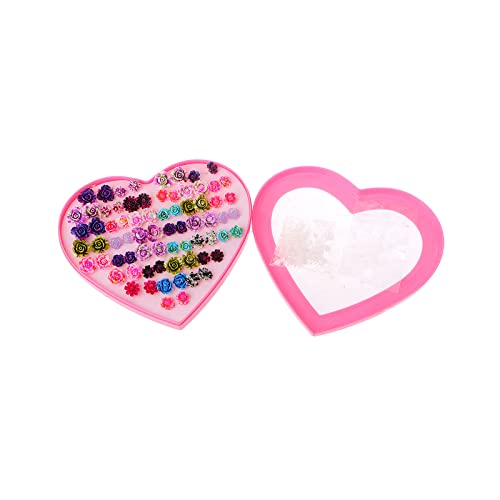 36pairs Bunt Blumenform Ohrringe Stollen Geschenk Für Frauen Harz Blumenform Stufen Minimalistischer Feinschmuck Dangle Ohrringe Für Kinder von jojnsha