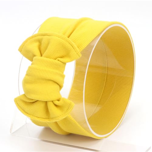 Baby Bowknot Stirnband Stretchy Turban Elastic Big Bows Haarband für Kopf Wrap Kinder Kleinkind Kopfbedeckung Haarschmuck von jojnsha