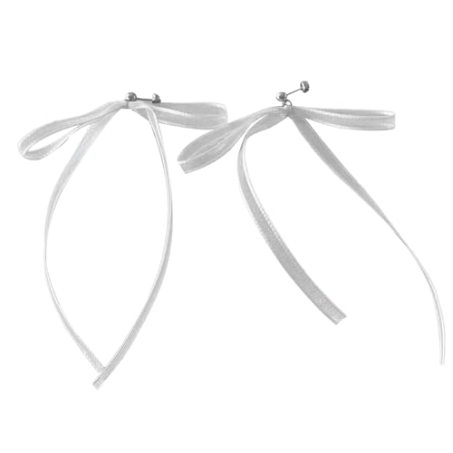 Bowknot Ohrringe Stilvolle Dangle Ohren Big Bowknot Ohranhänger Ohrschmuck Ohr Drop Stoff Geschenk Für Mädchen von jojnsha