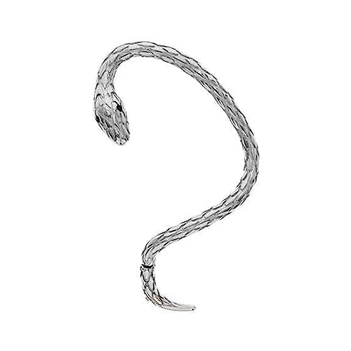 Europäische Windschlangenförmige Wickel-Ohrringe, kalter Wind, Persönlichkeit, übertriebenes linkes rechtes Ohrschmuck, Schlangen-Ohrmanschette, Silver, Wie beschrieben, Wie beschrieben von jojnsha