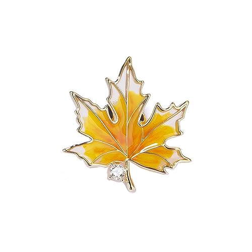 Exquisite Vintage Maple Blatt Brosche Stift Für Frauen Mode Mädchen Blatt Abzeichen Pin Schmuck Mit Strassdetails von jojnsha