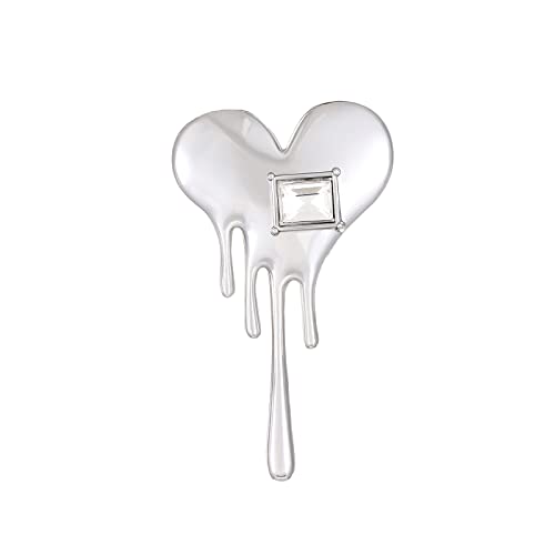 Fun Love Brosche Stifte Herzförmiger Anzug Pin Pin Metal Brosche Kragen Accessoires Persönlichkeit Schmuck Trend von jojnsha