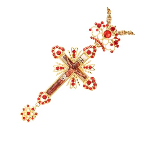 Mode Robuste Legierung Kreuzt Die Anhänger Halskette Verstellbarer Kettenschmuckzubehör Für Männer Und Frauen Poliertes Finish Crosses Halskette von jojnsha