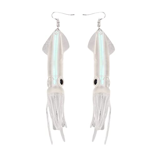 Ohrringe in Tintenfischform, Partyschmuck, ABS-Textur, Ohrschmuck, Zubehör für Damen und Mädchen von jojnsha