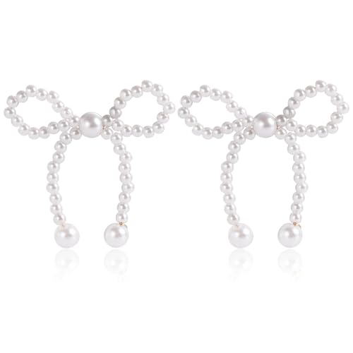 Retro Ohrstolf Bowknot Anhänger Dangle Ohrringe Schmuck Nachahmung Perlen Ohr Retro Ohrstolf Bowknot Anhänger Dangle Ohrringe Schmuck Nachahmung Perlen Ohr von jojnsha