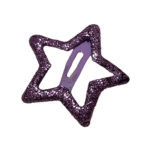 Star Clip Sweet Cool Girl Fünfzackiger Stern Glitzernde Haarnadel Clip Pony Clip Haarspange von jojnsha