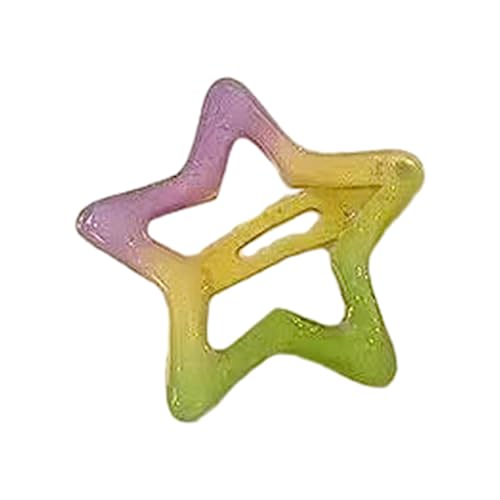 Stern-Clip Sweet Girl Farbe fünfzackiger Stern Haarspange Clip Pony Clip Haarspange von jojnsha