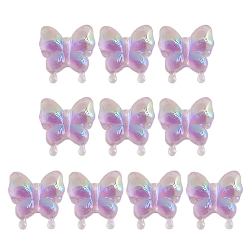 jojnsha 10pcs Acryl Perlen Kit Loose Butterfly Verstreute Perlen Freunden Armband Making Schmuckzubehör Verstreut Accessoires von jojnsha