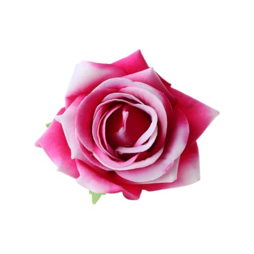 jojnsha Damen-Haarspange mit Rosen-Motiv, künstliche Blume, Ansteckbrosche von jojnsha