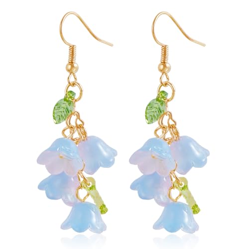 jojnsha Elegante Blumenheizkette/Ohrringe Schmücken Modische Hals/Ohr Accessoire Für Modebegeisterte Frauen Täglich Accessoire von jojnsha