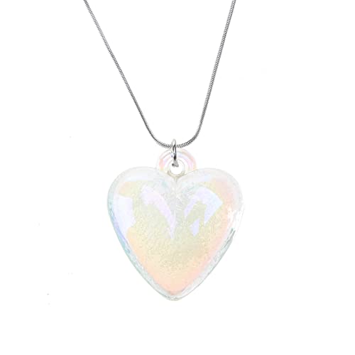 jojnsha Halskette mit Farbverlauf, Hip-Hop-Stahl-Pulloverkette, cooles All-Match-Schlüsselbein-Zubehör, verstellbares Schlüsselbein von jojnsha