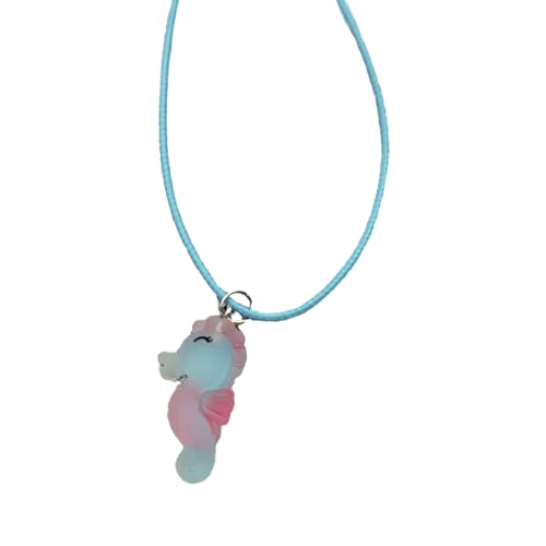 jojnsha Mode Seepferdchen Clownfisch Anhänger Schlüsselbeinkette Temperament Einfache Kaltwind Einstellbare Wachslinie Halskette Schlüsselbein Verstellbare Wachslinie Schlüsselbein, Einheitsgröße, Wie von jojnsha