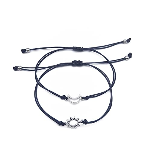 jojnsha Personalisierte 2x Für Sun Moon Armband Anhänger Valentinstag Matching Armbänder Paar Armband Schmuck Geschenk Für Girlfr jojnsha Personalisierte 2x Für Sun Moon Armband Anhänger Valentinstag Matching Armbänder Paar Armband Schmuck Geschenk Für Girlfr von jojnsha