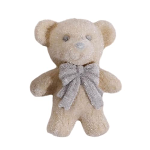 jojnsha Schöne Bärenpuppe Anhänger Plüsch Schlüsselkette Rucksack Dekore Handtasche Accessoire Kinder Geschenk Goodie Bag Füllstoffe Nutepunkte Cartoon Anhänger von jojnsha