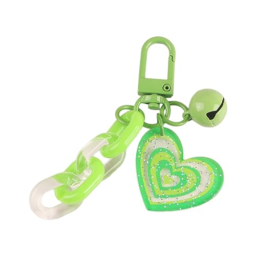 jojnsha Süßer Acrylanhänger Keyring Mit Mode Plastikkette Keyring Headphone Hüllen Charm Bag Anhänger von jojnsha