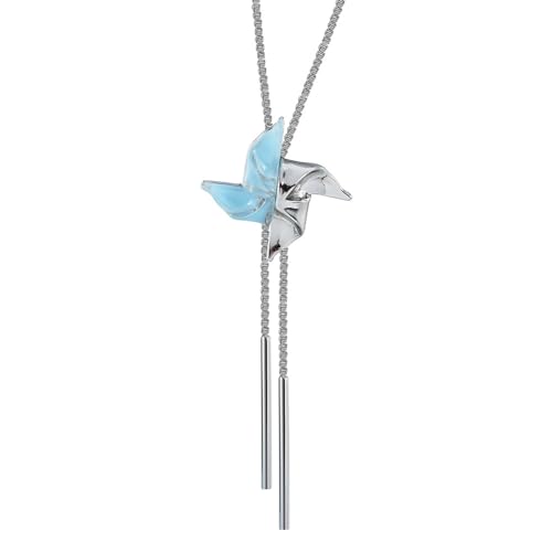jojnsha Trend-Legierung Zeichnung Windmühle Anhänger Schlüsselbeinkette Temperament einfache kalt verstellbare Taillenkette Halskette von jojnsha