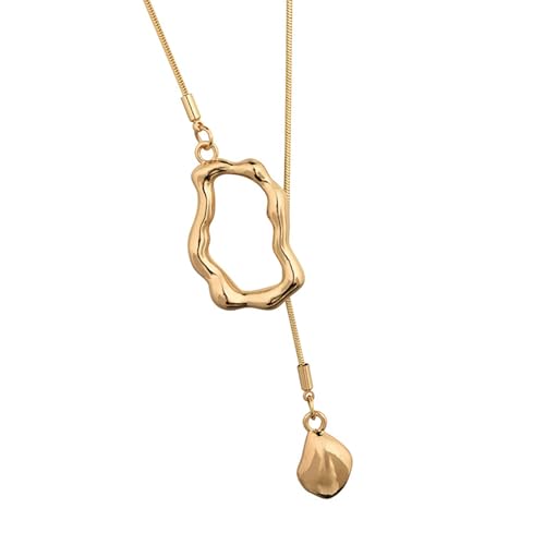 jojnsha Unregelmäßige Geometrische Halskette Stylische Halskette Mit Geometrischen Anhängerdesigns Für Mode Enthusiasten Charme Geschenke von jojnsha