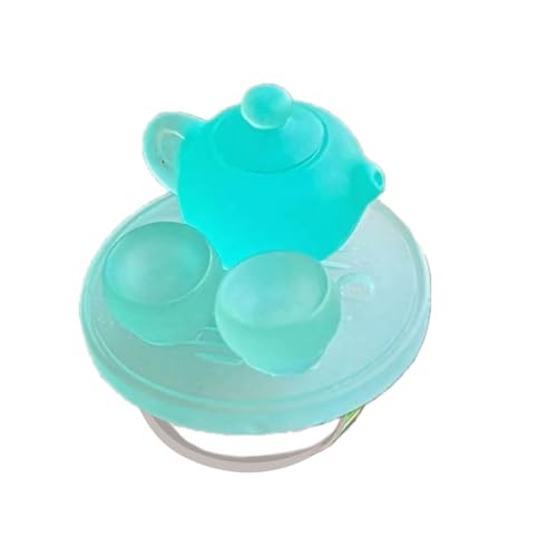 jojnsha Vielseitige Acrylringe Simulierte Kessel Set Neuer Chinesischer Stil Farbenfroher Schmuck Stylish Accessoire Vintage Kessel Set Accessoire von jojnsha