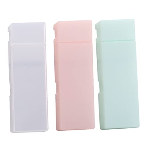 jojofuny 1 Satz Teiliges Federmäppchen Halter Für Schreibwaren Transparent Mit Praktischem Verschluss Für Schule Und Langlebig Und Vielseitig Einsetzbar Für Kleine Gegenstände Wie 3 Stück von jojofuny