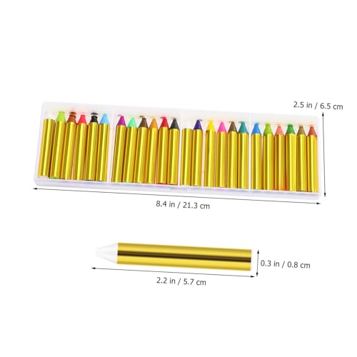 jojofuny 1 Schachtel Farben Face Paint Sticks Umweltfreundliche Glatte Ölkreide für Body Painting und Cosplay Ergonomisch Einfach Aufzutragen Langanhaltend Vielseitig für Halloween Karneval von jojofuny