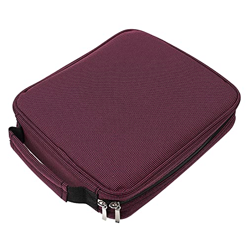 jojofuny 1 Stück Großes Federmäppchen für Künstler Praktische Stiftetasche mit Robustem Reißverschluss für Buntstifte und Malutensilien in Rosa von jojofuny