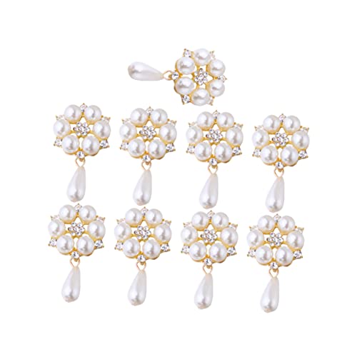 jojofuny 10 Stück Perle kleine Hängendekoration Gold Schuhezubehör Flecken Accessoires für Mädchen Perlenaufkleber Perlenpatch- Perlenpaste Perlenfleck aus Legierung jojofuny 10 Stück Perle kleine Hängendekoration Gold Schuhezubehör Flecken Accessoires für Mädchen Perlenaufkleber Perlenpatch- Perlenpaste Perlenfleck aus Legierung von jojofuny