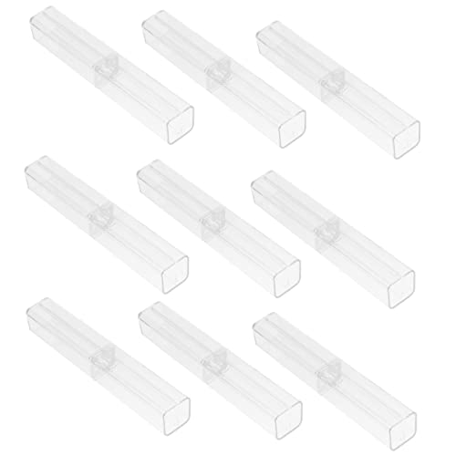 jojofuny 10 Stück transparentes Federmäppchen Bleistift-Boxen Stifteetuis mit großem Fassungsvermögen Bleistiftfälle Federmäppchen für Schreibwaren Federmäppchen für die Schule Plastik jojofuny 10 Stück transparentes Federmäppchen Bleistift-Boxen Stifteetuis mit großem Fassungsvermögen Bleistiftfälle Federmäppchen für Schreibwaren Federmäppchen für die Schule Plastik von jojofuny