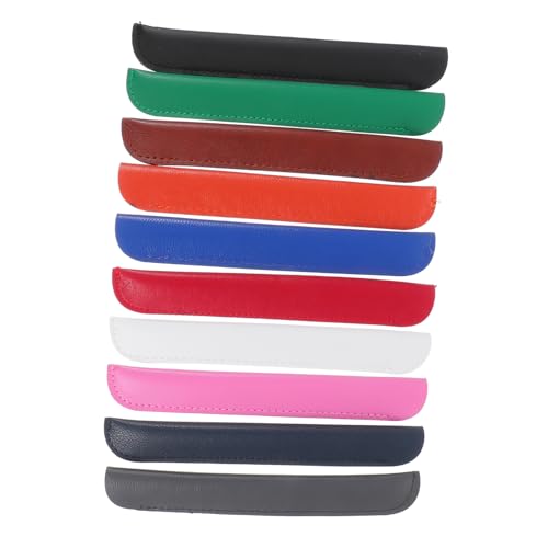 jojofuny 10 Stücke Business Tragbare Stift Fall Pu Leder Bleistift Schutz Abdeckung Für Bleistift von jojofuny