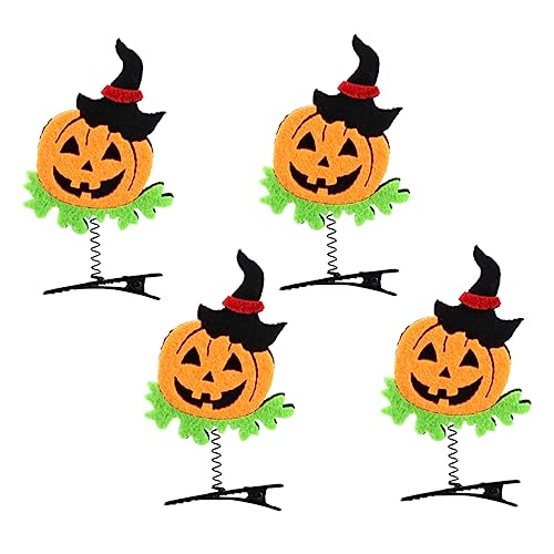 jojofuny 10St Halloween-Haare für Kinder Halloween-Dekor Blattdekor Haarschmuck Haarklammer Haarspangen Party-Kopfschmuck Kinderhaarnadel Teufel Stirnband Ausgabekarte Kopfbedeckung Zubehör von jojofuny