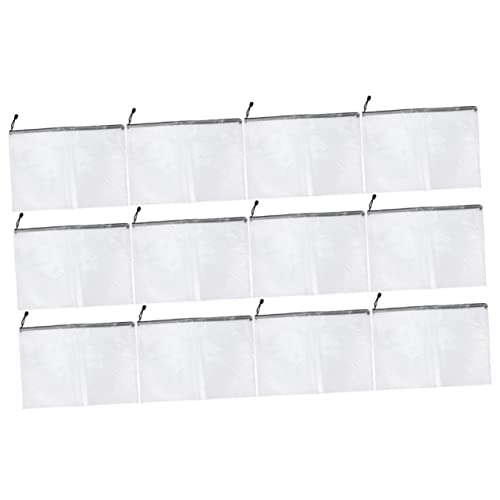 jojofuny 12 Stück Teiliges PVC Netz Dokumententaschen wasserdichte Reißverschlusstaschen für Schreibwaren Transparente Aufbewahrungstaschen für Büro und Schule jojofuny 12 Stück Teiliges PVC Netz Dokumententaschen wasserdichte Reißverschlusstaschen für Schreibwaren Transparente Aufbewahrungstaschen für Büro und Schule von jojofuny